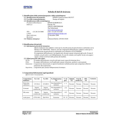 Nastro Epson nero  C13S015337